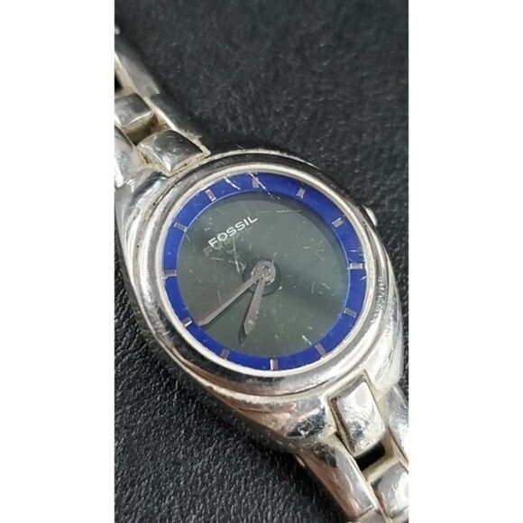 Fossil Big Tic Blue Stainless Steel Water Resistant Women's Ladies Watch ES-9570 - Picture 3 of 5